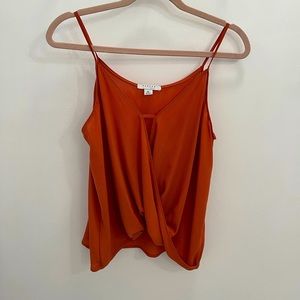Burnt orange blouse!